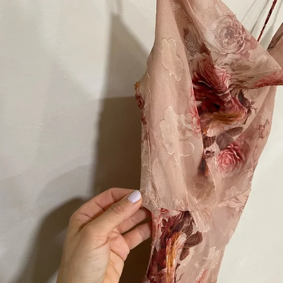 Petal & Pup Esmeralda Maxi Dress Pink Floral XS - Picture 9 of 10